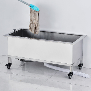 不锈钢移动拖把池阳台洗拖布池地盆家用卫生间落地式接水槽墩布池