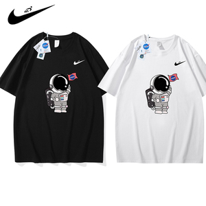 耐克顿联名nasa衣服男童t恤短袖夏装2022新款夏季儿童中大童半袖
