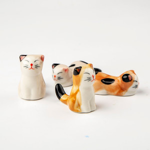 画笔毛笔笔搁 可爱小猫咪笔搁 画笔笔架笔托