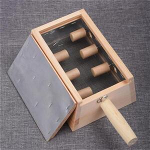针灸盒艾灸盒木i制随身灸家用单a个6孔8孔艾盒哎灸条便携式盒