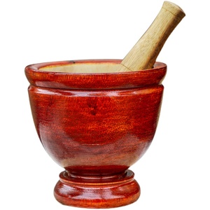 泰式实木舂桶 家用捣蒜器木臼傣味舂鸡脚神器研磨器罐舂筒舂钵