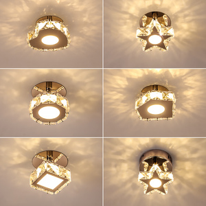 水晶过道灯射灯玄关灯吊顶天花走廊孔灯筒灯客厅筒灯门厅灯牛眼灯