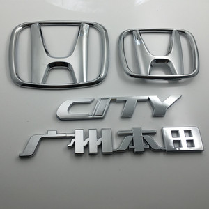 适用于 锋范思迪车标city英文标广汽广州本田前中网后尾箱车标志