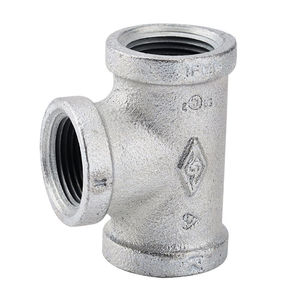 杉达瑞马钢玛钢水暖可锻铸铁管件镀锌玛钢等径三通正三通dn401 1