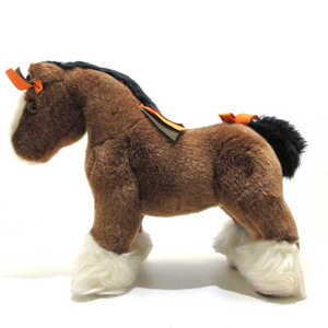 中古hermes爱马仕9新elmy ppm小马毛绒公仔35696039