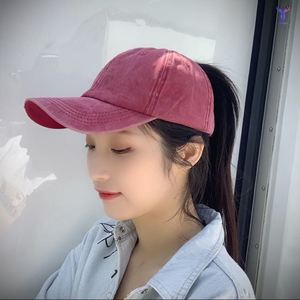 扎辫子戴的帽子扎马尾夏天遮阳女士棒球帽高纯棉运动休闲懒大头围