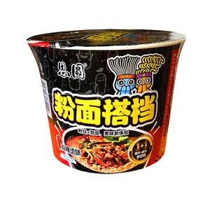 粉面搭档泡面桶装麻辣