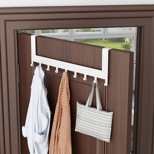 门后挂钩挂衣架卧室门上免打孔无痕门背式收纳置物衣服挂架衣帽钩