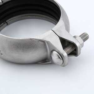 304不锈钢管配件拷贝林卡箍沟槽式对接头薄壁燃气自来水管牌m