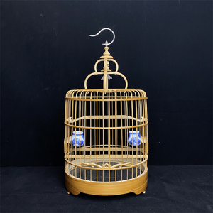 清远竹制48/52枝矮装生漆绣眼虾笼22/24相思白眼圈柳莺鸟笼0人付款