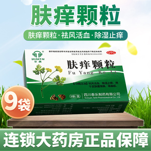 全泰 肤痒颗粒 9g*9袋/盒 祛风活血 除湿止痒 皮肤瘙痒 荨麻疹