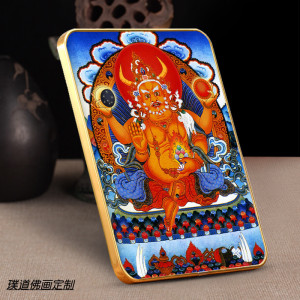 定制南无牛王神珠天画像释迦牟尼佛之化身佛像挂画牛王神珠天画像