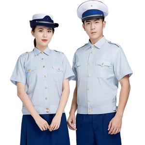 jason小调淘宝新式消防夏季常服短袖长袖衬衣男款女款上衣火焰蓝