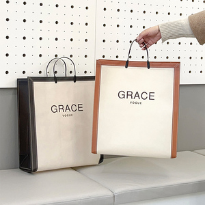 高级覆膜无纺布手提袋礼物定制高档服装店大精致环保礼品女装袋子