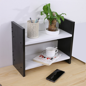 桌上书架 双层桌面小架子小工位收纳桌子上放的置物架办公桌储物