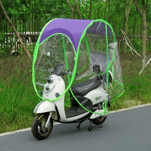 电动电瓶车雨棚可收n 折叠 两轮托车雨款新篷雨伞遮阳棚7火热0人付款