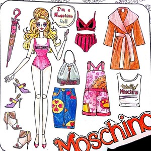 儿童画画书服装设计画本填色本涂鸦临摹成年涂色成年绘画入门套装