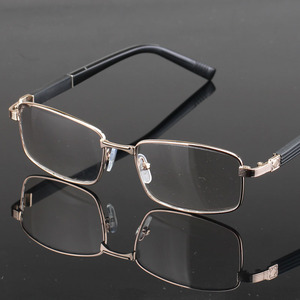 高清老花镜男老人150度水晶老花镜玻璃老花镜变色老年眼镜男士200