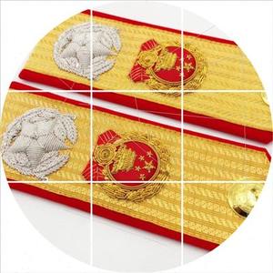 苏联收藏刺绣55式常服影视道具五星纪念章徽章y布贴红领章