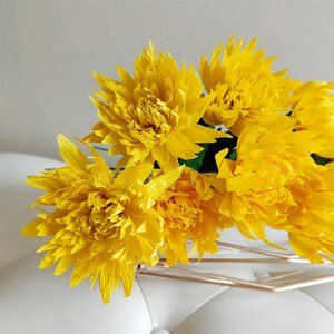 皱纹纸菊a花材料包 手工花束diy材料纸藤花制作 清明节手工纸花