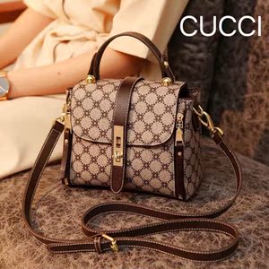 秋古奇奢侈品大品牌专柜品酷奇cucci真皮手提单肩斜跨女士小包包