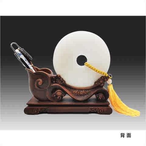 湖北武汉特色礼品工艺品黄鹤楼纪念品平安玉如意笔筒创意家居摆件