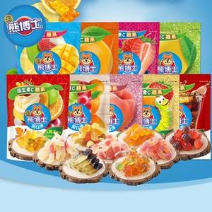 徐福记熊博士软糖60克儿童糖橡皮糖小熊可乐蚯蚓造型零食