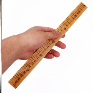 木尺子裁缝d竹尺测量衣服尺缝纫直尺市尺量布尺服装裁剪工具30cmm