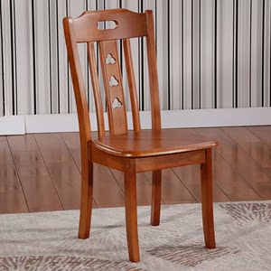 特价实木椅子家用靠背简约现代餐椅原木全实木餐厅白色餐桌椅子凳