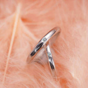 梦祥银情侣戒指