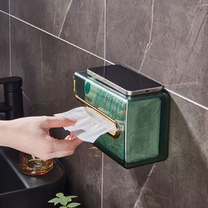 透明纸巾盒壁挂式抽纸盒卫生间洗脸巾收纳厕所挂壁纸抽盒卧室挂墙