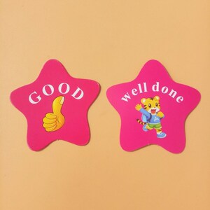 幼儿园五角星创意小学生卡片鼓励积分卡点赞卡集赞卡表扬卡奖励