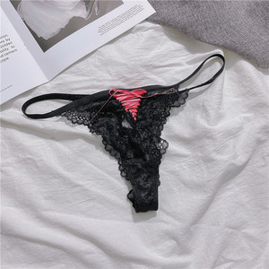 曼妮芬欧美性感t裤高叉低腰丁字裤蜜桃臀诱人t型裤一根线丰臀无痕