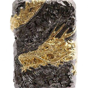 zippo打火机日版五面环绕银龙重盔甲万恶之龙黑金之宝男士礼品zp