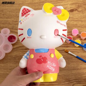 儿童涂色玩具石膏娃娃 彩绘存钱罐白胚画diy手工涂鸦陶瓷上色搪胶