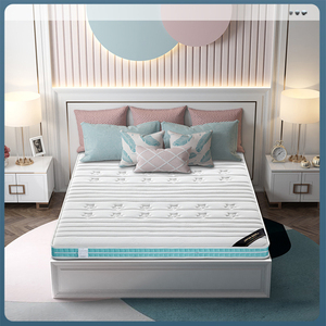 嘉依梦儿童床垫无甲醛独立弹簧压缩天然黄麻老人成人10cm厚度偏硬