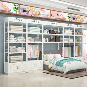 家纺店货架展示架婚庆床上用品四件套货柜被子被芯枕头展示柜定制