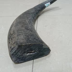 实心大牛角尖特大黑水牛角原材料弹弓骨雕摆件印章牛角梳原料磨粉