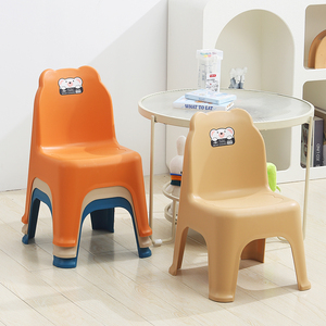 塑料小凳子成人茶几矮凳换鞋凳萌趣可爱儿童靠背椅加厚家用椅子