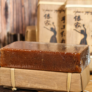 云南特产西双版纳无添加纯手工红糖450-500g/片散装家用笋叶包装