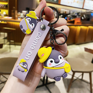 400人付款淘宝ins韩版网红小企鹅书包挂件公仔钥匙扣女可爱毛绒玩偶