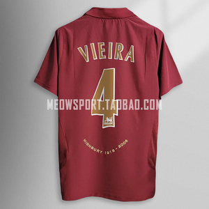 05/06维埃拉复古球衣patrick vieira gunner retro soccer jersey
