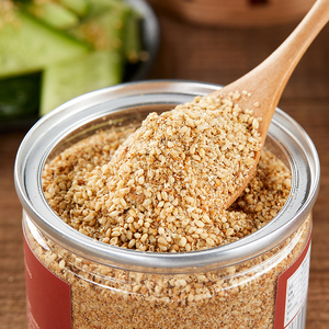 芝麻盐纯手工农家即食熟芝麻河南山东特产咸味芝麻粉商用烧烤蘸料