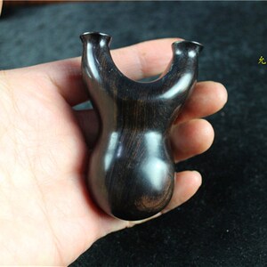 实木无漆小e蜡掌中雷乌牛快压免绑圆头弹弓小巧便捷无木紫檀黑檀