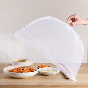日本菜罩家用大号加密可折叠饭桌盖菜罩防苍蝇蚊虫剩菜食物防尘罩
