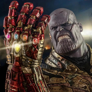 灭霸无限手套钢铁侠可穿戴漫威宝石可拆卸可打响指可动儿童款玩具