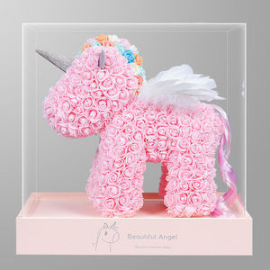 独角兽永生花玫瑰花盒rose送老婆女友表白only七夕情人节生日礼物