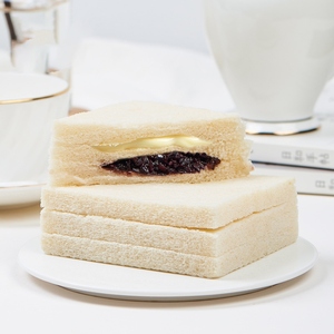 豪士雪酪夹心紫米面包乳酸菌小口早餐蛋糕整箱糕点休闲零食品