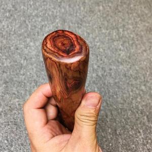 越南f紫檀柳把玩红木鬼脸纹小圆棍原木木料手球料j珠子料料茶刀柄