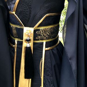 古装/cos 华丽古cos男 黑金色 夜华帝君 墨渊 长庚 苏珩 墨燃